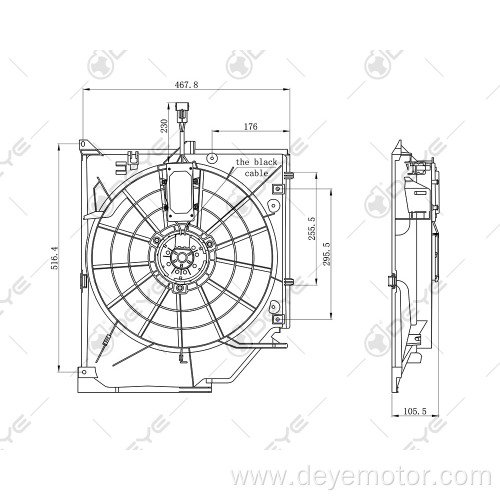 17117561757 64546988915 17117525508 car ac condenser radiator fan for BMW 3